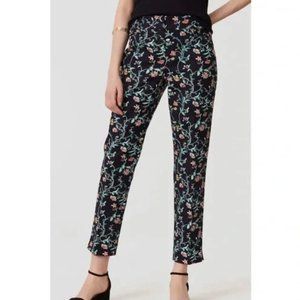 Ann Taylor LOFT Riviera Floral Black - Modern Skinny Ankle Pant - Size 4 (NEW)